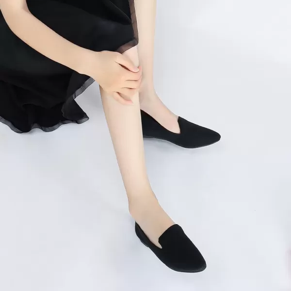ADAMUMU Women's Ballet Flats for Pointed Toe Shoes Slip On Casual Mesh Flats Shoes