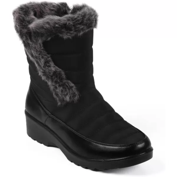 ADAMUMU Snow Boots for Women Waterproof Anti-Slip Fur Lined Lining Insulated Winter Boots for Outdoor Walking in Winter