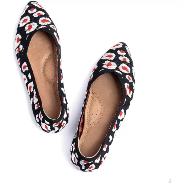 ADAMUMU Women's Ballet Flats for Pointed Toe Shoes Slip On Casual Mesh Flats Shoes