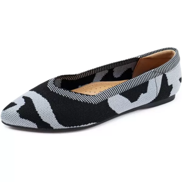 ADAMUMU Women's Ballet Flats for Pointed Toe Shoes Slip On Casual Mesh Flats Shoes