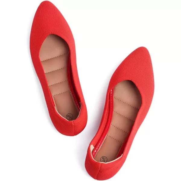 ADAMUMU Women's Ballet Flats for Pointed Toe Shoes Slip On Casual Mesh Flats Shoes