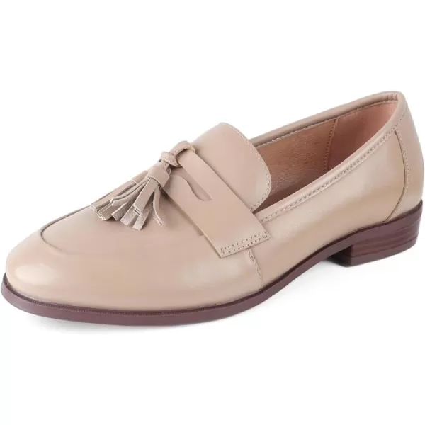 ADAMUMU Womens Loafers Business Casual Shoes for Women, Chunky Leather Loafers Women Office Shoes, Platform Lug Sole Loafers for Women Dressy