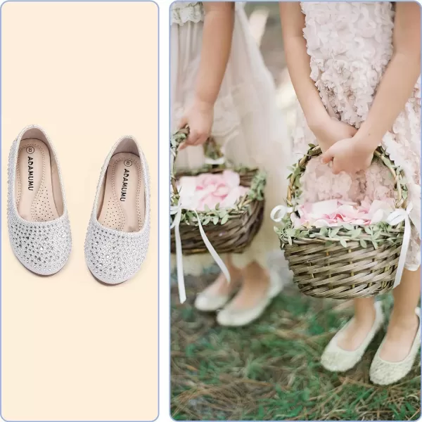 ADAMUMU Girls Dress Up Shoes Sparkly Shoes for Girls Princess Mary Jane School Uniform Dress Shoes in Performance, Prom and Graduation for Toddler/Little/Big Kids