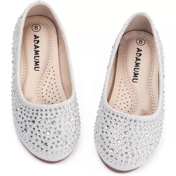 ADAMUMU Girls Dress Up Shoes Sparkly Shoes for Girls Princess Mary Jane School Uniform Dress Shoes in Performance, Prom and Graduation for Toddler/Little/Big Kids