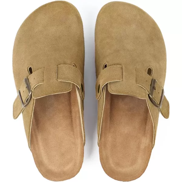 imageADAMUMU Clogs for Womens Suede ClogsApricot