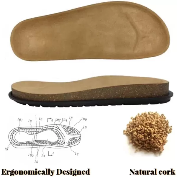 imageADAMUMU Clogs for Womens Suede ClogsApricot