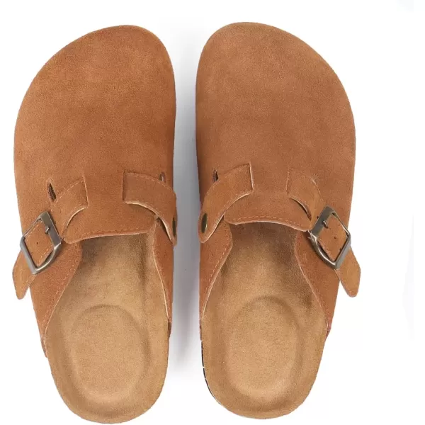 imageADAMUMU Clogs for Womens Suede ClogsBrown