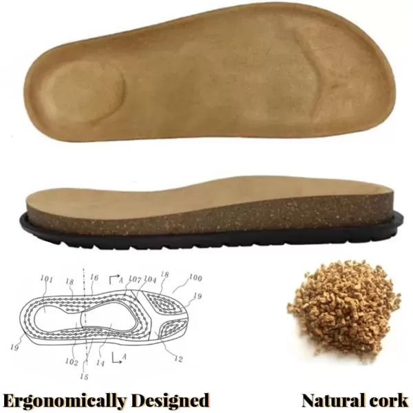 imageADAMUMU Clogs for Womens Suede ClogsTaupe