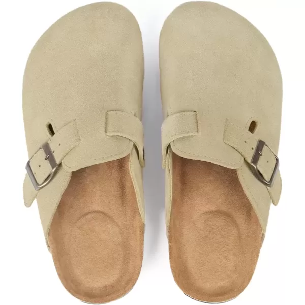 imageADAMUMU Clogs for Womens Suede ClogsTaupe