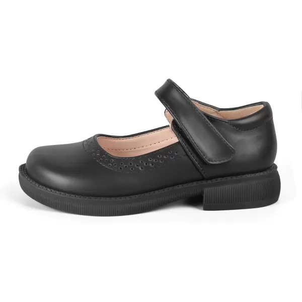 imageADAMUMU Girls School Shoes Confortable Mary Jane FlatsLittle Girl Casual Dress Shoes Strap Ballet Flats for KidBlack02