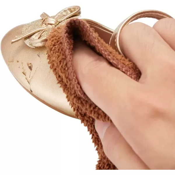 imageADAMUMU Toddler Dress Shoes Flower Girl Shoes for Weeding Cute Toddler Mary Jane Shoes Lace Flore Ballet Flat for Walking JumpingGold02
