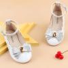 imageADAMUMU Girls Dress Shoes Flower Girl Shoes for Weeding Cute Toddler Mary Jane ShoesColorfulsilver26