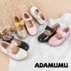imageADAMUMU Girls Dress Shoes Flower Girl Shoes for Weeding Cute Toddler Mary Jane ShoesPearl Bowcream