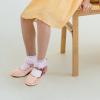 imageADAMUMU Girls Low Heel Shoes PU Dress Shoes for WeddingLittle Big KidsRosegold