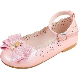 imageADAMUMU Girls Dress Shoes Flower Girl Shoes for Weeding Cute Toddler Mary Jane ShoesPink26