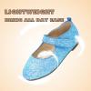 imageADAMUMU Girls Dress Up Shoes Sparkly Shoes for Girls Princess Mary Jane School Uniform Dress Shoes in Performance Prom and Graduation for ToddlerLittleBig KidsGlitter Blue