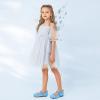imageADAMUMU Girls Dress Up Shoes Sparkly Shoes for Girls Princess Mary Jane School Uniform Dress Shoes in Performance Prom and Graduation for ToddlerLittleBig KidsGlitter Blue