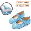imageADAMUMU Girls Dress Up Shoes Sparkly Shoes for Girls Princess Mary Jane School Uniform Dress Shoes in Performance Prom and Graduation for ToddlerLittleBig KidsGlitter Blue