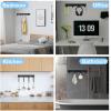 imageADAMUMU Key Holder Hanging Utensil Holder with 4 Hooks Black Versatile Kitchen Rail Efficiently Organize Kitchen Towels Utensils and Small Cookware to Maximize Space4 Hooks