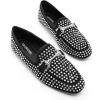 imageADAMUMU Rhinestone Flats for Women Sparkly Crystals Ballerina Shoes Crystals Sparkly Mary Jane Flats Round Toe Buckle Strap Design Comfortable and Non Slip Sole Flat for Daily Wear and WorkBlack05