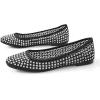 imageADAMUMU Rhinestone Flats for Women Sparkly Crystals Ballerina Shoes Crystals Sparkly Mary Jane Flats Round Toe Buckle Strap Design Comfortable and Non Slip Sole Flat for Daily Wear and WorkBlack04