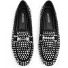 imageADAMUMU Rhinestone Flats for Women Sparkly Crystals Ballerina Shoes Crystals Sparkly Mary Jane Flats Round Toe Buckle Strap Design Comfortable and Non Slip Sole Flat for Daily Wear and WorkBlack05