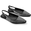imageADAMUMU Rhinestone Flats for Women Sparkly Crystals Ballerina Shoes Crystals Sparkly Mary Jane Flats Round Toe Buckle Strap Design Comfortable and Non Slip Sole Flat for Daily Wear and WorkBlack02
