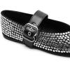 imageADAMUMU Rhinestone Flats for Women Sparkly Crystals Ballerina Shoes Crystals Sparkly Mary Jane Flats Round Toe Buckle Strap Design Comfortable and Non Slip Sole Flat for Daily Wear and WorkBlack01