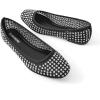 imageADAMUMU Rhinestone Flats for Women Sparkly Crystals Ballerina Shoes Crystals Sparkly Mary Jane Flats Round Toe Buckle Strap Design Comfortable and Non Slip Sole Flat for Daily Wear and WorkBlack04