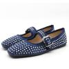 imageADAMUMU Rhinestone Flats for Women Sparkly Crystals Ballerina Shoes Crystals Sparkly Mary Jane Flats Round Toe Buckle Strap Design Comfortable and Non Slip Sole Flat for Daily Wear and WorkNavy