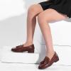imageADAMUMU Womens Loafers Business Casual Shoes for Women Chunky Leather Loafers Women Office Shoes Platform Lug Sole Loafers for Women DressyBrown