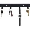 imageADAMUMU Key Holder Hanging Utensil Holder with 4 Hooks Black Versatile Kitchen Rail Efficiently Organize Kitchen Towels Utensils and Small Cookware to Maximize Space4 Hooks