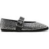 imageADAMUMU Rhinestone Flats for Women Sparkly Crystals Ballerina Shoes Crystals Sparkly Mary Jane Flats Round Toe Buckle Strap Design Comfortable and Non Slip Sole Flat for Daily Wear and WorkBlack01