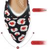 imageADAMUMU Ballerina Flats for Women Comfy Knit Leopard Shoes Arch Support Shoes Foldable Flats Closed Toe Wedding Flats Redleopard 5M