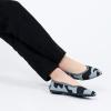 imageADAMUMU Flats for Women Mothers Day Knit Stretch Flat Close Toe Dress Shoes for Women Dressy Comfort with Small HeelStripeblue5M