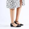 imageADAMUMU Womens DOrsay Ballet Flat Pointed Toe Ankle Strap Shoes Dressy Comfort Closed Toe Summer ShoesBlackpu01