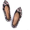 imageADAMUMU Ballerina Flats for Women Comfy Knit Leopard Shoes Arch Support Shoes Foldable Flats Closed Toe Wedding Flats Redleopard 5M