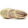 imageADAMUMU Toddler Gold Dress Shoes for Girls Elastic Mary Jane Flats Glitter Shoes for Little Kids Champagne Princess Ballet in Birthday Party Dailywear