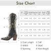imageADAMUMU Womens Wide Calf Cowboy Boots Classic WesternStyle Cowboys Boots for Women Pointed Toe Womens Cowgirl Boots with Chunky Heel NonSlip Sole for Adding Timeless Elegance to Your WardrobeBlack02