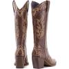 imageADAMUMU Womens Wide Calf Cowboy Boots Classic WesternStyle Cowboys Boots for Women Pointed Toe Womens Cowgirl Boots with Chunky Heel NonSlip Sole for Adding Timeless Elegance to Your WardrobeBrown