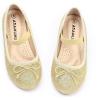 imageADAMUMU Toddler Gold Dress Shoes for Girls Elastic Mary Jane Flats Glitter Shoes for Little Kids Champagne Princess Ballet in Birthday Party Dailywear