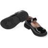imageADAMUMU Little Girls Princess Shoes Glittler Dress Shoes for Gilrs Toddler Girl Heels for Christmas Parties and Holiday CelebrationsXy02black