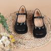 imageADAMUMU Little Girls Princess Shoes Glittler Dress Shoes for Gilrs Toddler Girl Heels for Christmas Parties and Holiday CelebrationsXy02flowerblack