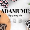 imageADAMUMU Ballerina Flats for Women  Comfy Knit Leopard Shoes with Arch Support Foldable Closed Toe Wedding Flats WhiteLeopard 5M