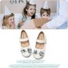 imageADAMUMU Toddler Dress Shoes Flower Girl Shoes for Weeding Cute Toddler Mary Jane Shoes Lace Flore Ballet Flat for Walking Jumping