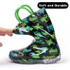 imageADAMUMU Toddler Kids Rain Boots Childrens Waterproof Rubber Shoes with EasyOn Handles Lightweight in Cartoon Patterns for Boys ampamp Girls