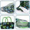 imageADAMUMU Toddler Kids Rain Boots Childrens Waterproof Rubber Shoes with EasyOn Handles Lightweight in Cartoon Patterns for Boys ampamp Girls