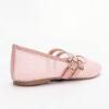 imageADAMUMU Womens Lace Mary Jane Flats  Breathable Mesh Square Toe Ballet Shoes with Buckle Strap for Casual ampamp Dressy WearPink