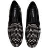 image:imageADAMUMU Womens Classic Studded Loafers  Black Leather SlipOn Flats for Casual amp Dressy OccasionsBlack1