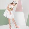 image:imageADAMUMU Toddler Dress Shoes Flower Girl Shoes for Weeding Cute Toddler Mary Jane Shoes Lace Flore Ballet Flat for Walking JumpingFive Flowers Pink